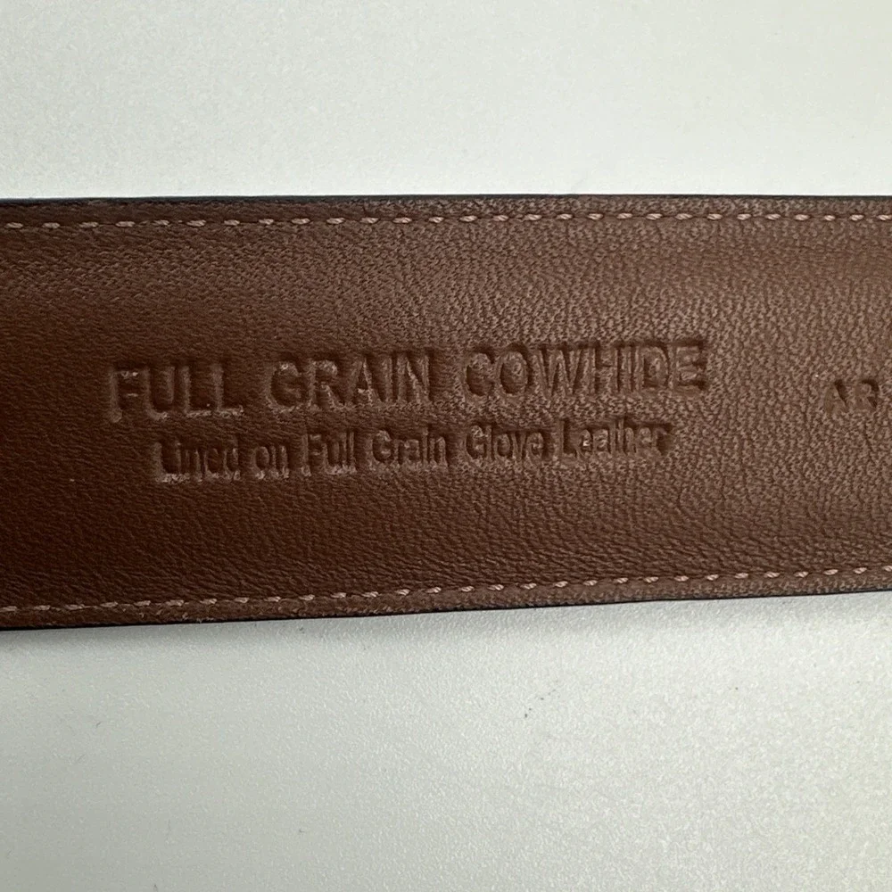 Roundtree & Yorke Belt Mens Size 52 Black Full Grain Cowhide Leather‎ Classic